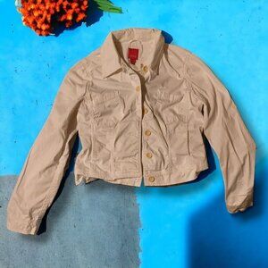 White Espirit Cropped Jacket size Medium